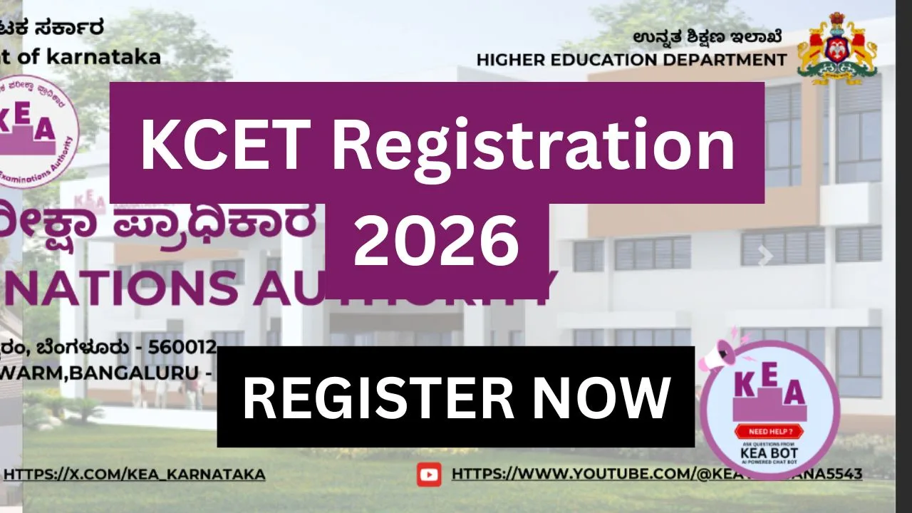 KCET Registration 2026