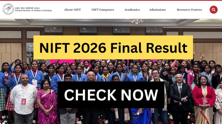 NIFT 2026 Final Result